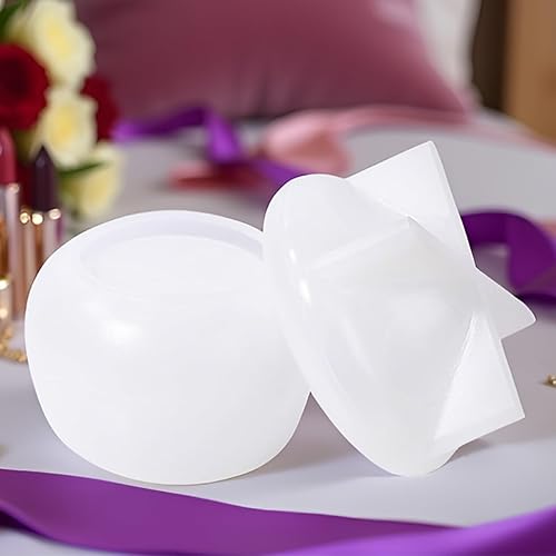 Miniatura 8 de 2 juegos de moldes de resina para frascos de silicona, tarros de hongos, moldes de silicona con tapas para fundición de resina epoxi para hacer