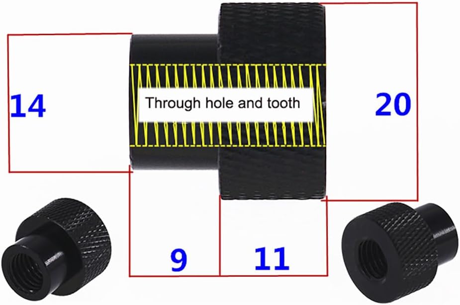 1Pcs Colourful Through Hole Nut M5 M6 Aluminium Alloy Knurled Thumb Nuts Hand Grip Knob Step Nuts - (Size: M6, Color: Rose red)