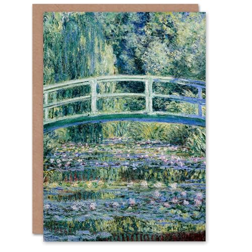 Artery8 Claude Monet Art Card Water Lilies and Japanese Bridge