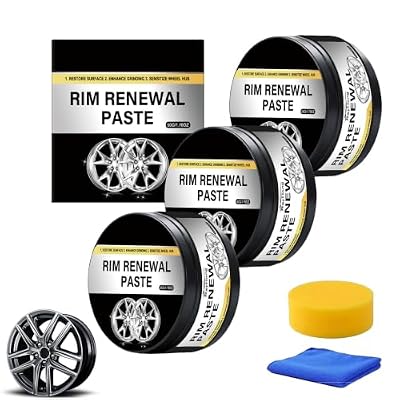 2026 New Wheel Care & Restoration Paste, Alloy Rim Scratch Remover Polish, Multi-Purpose Wheel Restoration Polish Paste, Metal Wheels Refurbishing Cream For Aluminum Chrome Steel Rims (3PC, 50g)