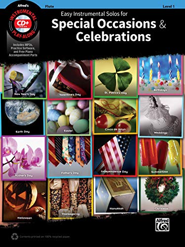 Easy Instrumental Solos For Special Occasions & Celebrations: Flute, Book & CD image 5
