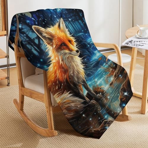Couverture renard plaid cocooning pour vos soirées sur le canapé