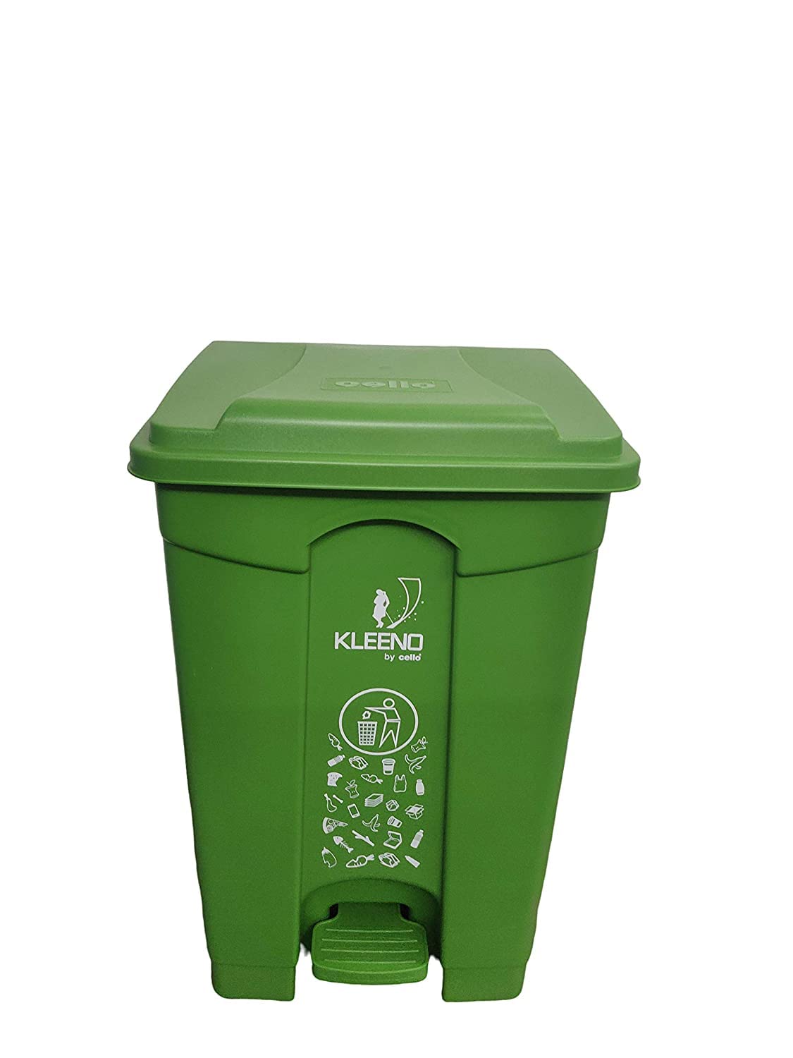 60L Pedal Dustbin - Dark Green -1