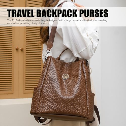 Sac à dos en cuir PUCE (Brun)