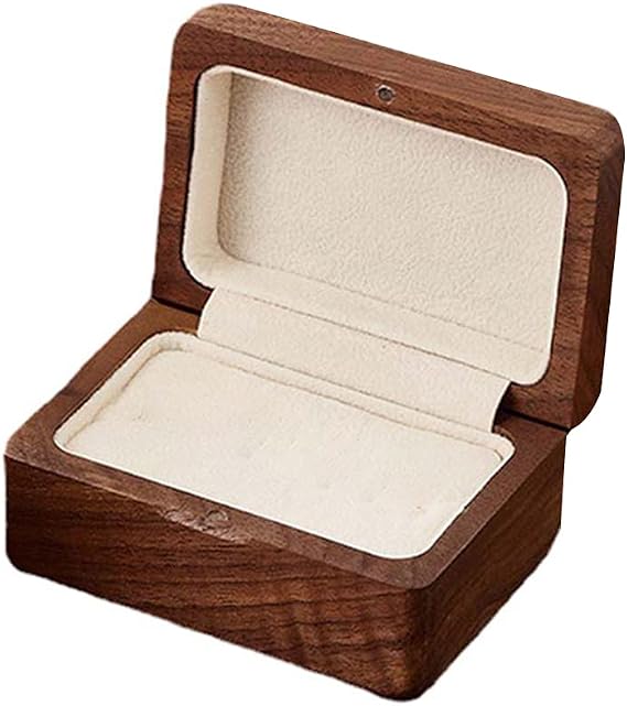 Amazon リングケース ミニ 指輪ケース シンプル 高級 おしゃれ 持ち運び ペア プロポーズ 婚約指輪 ジュエリーケース ブラックチェリー 2個用 ギフトボックス 通販