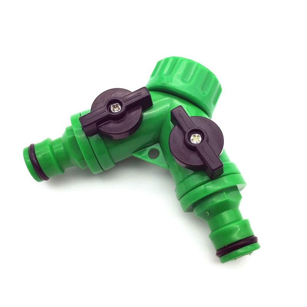 Plumbing Fittings Ball Valve Hose Splitters Y Connector Resealable Tape Quick Coupling Drip Irrigation System Adapter 2-Way Garden G3 / 4
