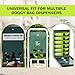 Harloon 6000 Counts Dog Poop Waste Bags 30 Rolls Extra Thick Strong Leak PET Proof Bags Disposable Bulk Universal Doggy Roll Waste Box for Puppy Outdoor Walking Travel(Black,13 x 9 Inches)