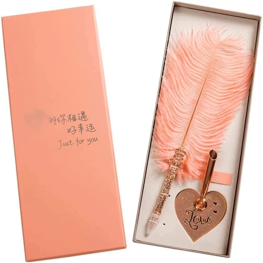 QMOWIZ Boligrafos Gel Bolígrafo con Estuche Bonito, Punta Fina y bolígrafos de caligrafía Recargables para Escribir, bolígrafo de Escritura de Lujo Bolígrafo de Bola