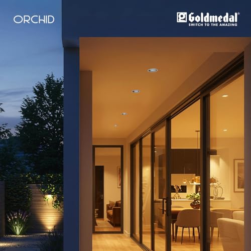 Image of Goldmedal Orchid 7W COB Round LED Spotlight |Compact Design Ceiling Light for Cabinets & Wardrobes | with 38 Beam Angle | Spotlight for Home & Display | Energy-Efficient |Warm White(3000K)
