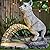 VOFSTAND Garden Statues Dog Statue with Solar LED Light, Ideal Gifts for Friends or Family's Birthday, Outdoor Decorations for Yard