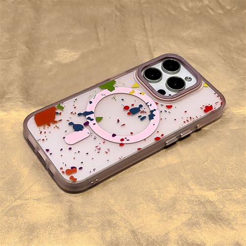 �A�[�g�O���t�B�e�B ���C�����X�[�d�Ή� iPhone�p16 16pro max 15 13 14 Pro 12 �t���X�g���� �n�[�h�A�N�����J�o�[ �s���N iphone13(6.1�C���`)�p