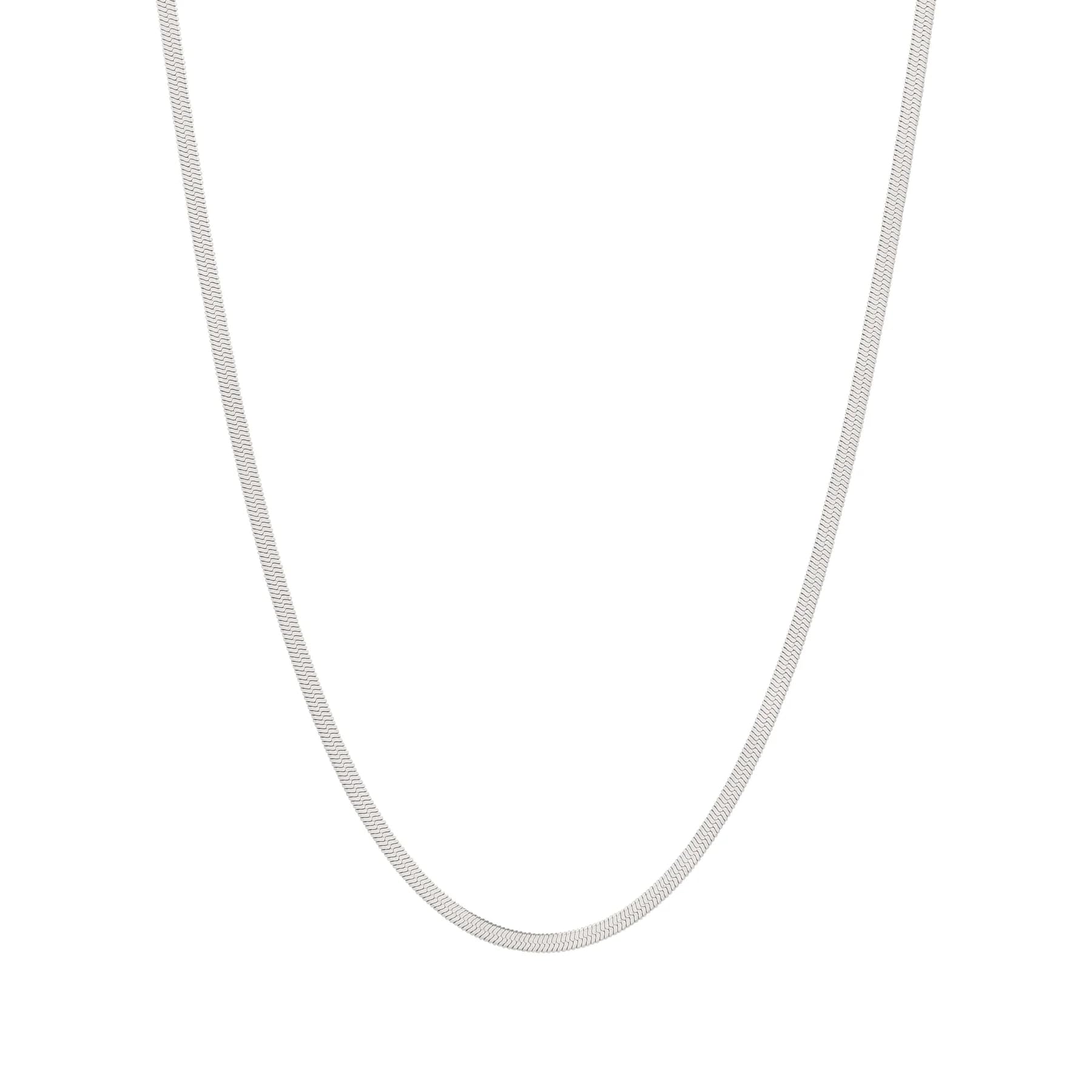 VAMA FASHIONS Classic Simple Stainless Steel Western Charm Stylish Herringbone Neck Necklace Chains for Girls & Women (Silver Herringbone Necklace Chain, 2mm Width) (B0DB2537WL) Amazon Price History, Amazon Price Tracker