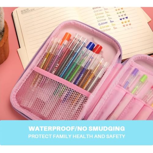 Image of KHODIYAR Enterprise Premium Eva 3D Cover Large Capacity Pencil Case Compartments, School Pouch Stylish Pen Holder (Pink Unicorn)