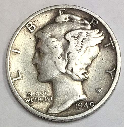 1940 D Mercury Dime 90% Silver 10c VG