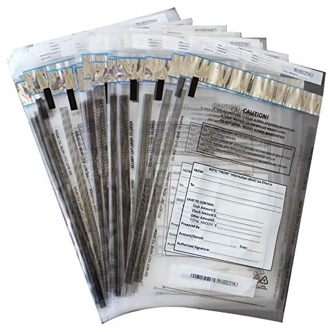 ZMYBCPACK 100 Pack Clear Deposit Bags Cover