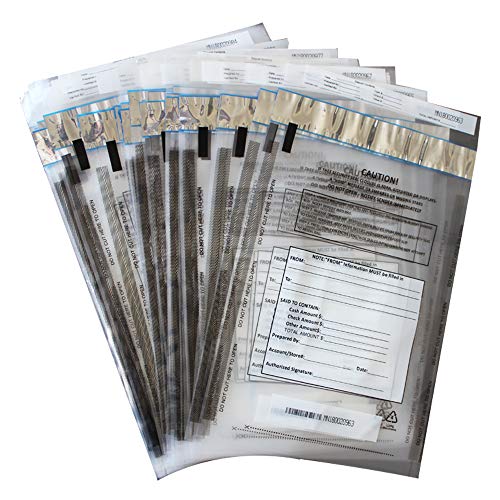 ZMYBCPACK 100 Pack Clear FREEZFraud Deposit Bags, Tamper-Evident Bags, Security Bank Pocket, 9 x 12 Inches #1