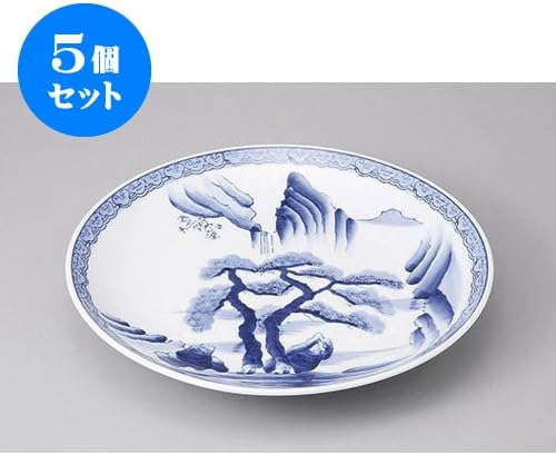 せともの本舗 Set of 10, Arita Ware Serving Dish, Arita Ware Sansui No. 11 Plate, 13.2 x 2.0 inches (33.5 x 5 cm), Restaurant, Ryokan, Japanese Tableware, Restaurant, Commercial Use, Tableware