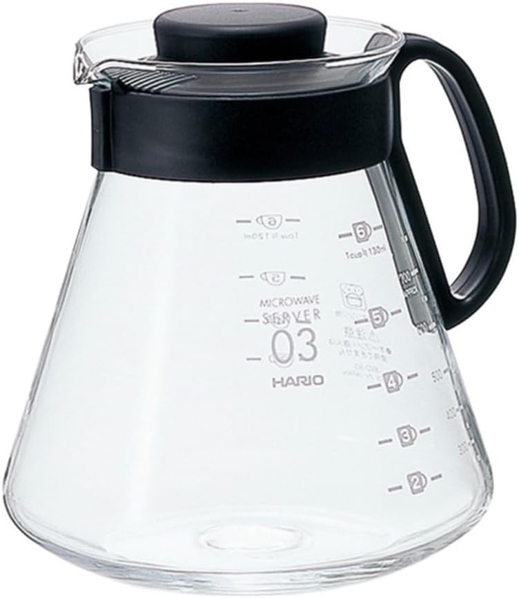 XVD-80B 800 ml Acrylic Range Coffee Server, Black, 6 Cup