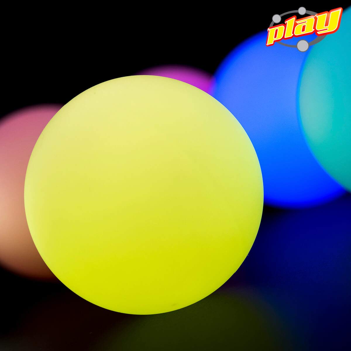 Play Juggling - Balles Lumineuses de Jonglerie - Lot de 5 balles Lumineuses - Rouge