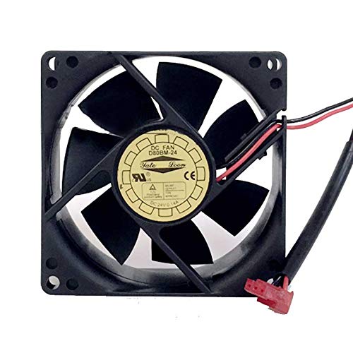 D80BM-24 Server Cooler Fan 24V 0.14A | 80x80x25mm Double Ball Bearing Inverter