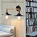 Aqur2020 Industrial Vintage Wall Light Holder E27 Socket Wall Mounted Lamp Bracket with Vintage Style for Living Room Bedroom Dining Room Decor (Double lamp with lamp Cover)