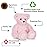 Vermont Teddy Bear Teddy Stuffed Animal Pink - 13 Plush Bears with 100% Recycled Stuffing, Designed with Love in The USA and Backed by Bear Hospital Care - A Classic Bear in Cotton Candy Pink