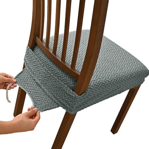 Housse de chaise à rayures extensible pour rénover les sièges - 2