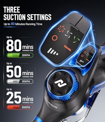 Image of Cordless Vacuum Cleaner, 55Kpa Vacuum Cleaners for Home, Max 80mins Runtime Stick Vacuum with LED Display&1.5L Dust Cup, Rechargeable Lightweight Handheld Vacuum for Carpet /Hardwood Floor /Pet Hair /Car