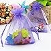 DECORA 4x6 Inch 20 Colors Organza Drawstring Bags Wedding Favour Mesh Bags for Gift Mini Jewelry Candy Pack of 120
