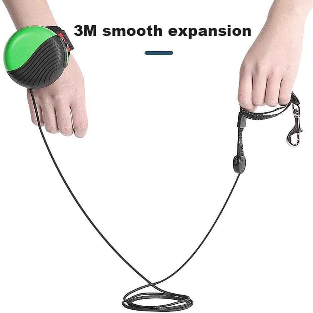 Guinzaglio For Cani Allungabile, Corda Da Trazione For Polso Da 2,5 M, Corda Da Trazione For Cani Telescopica Automatica A Mani Libere, Cinturino Da Polso Regolabile For Cani guinzaglio metri retratti
