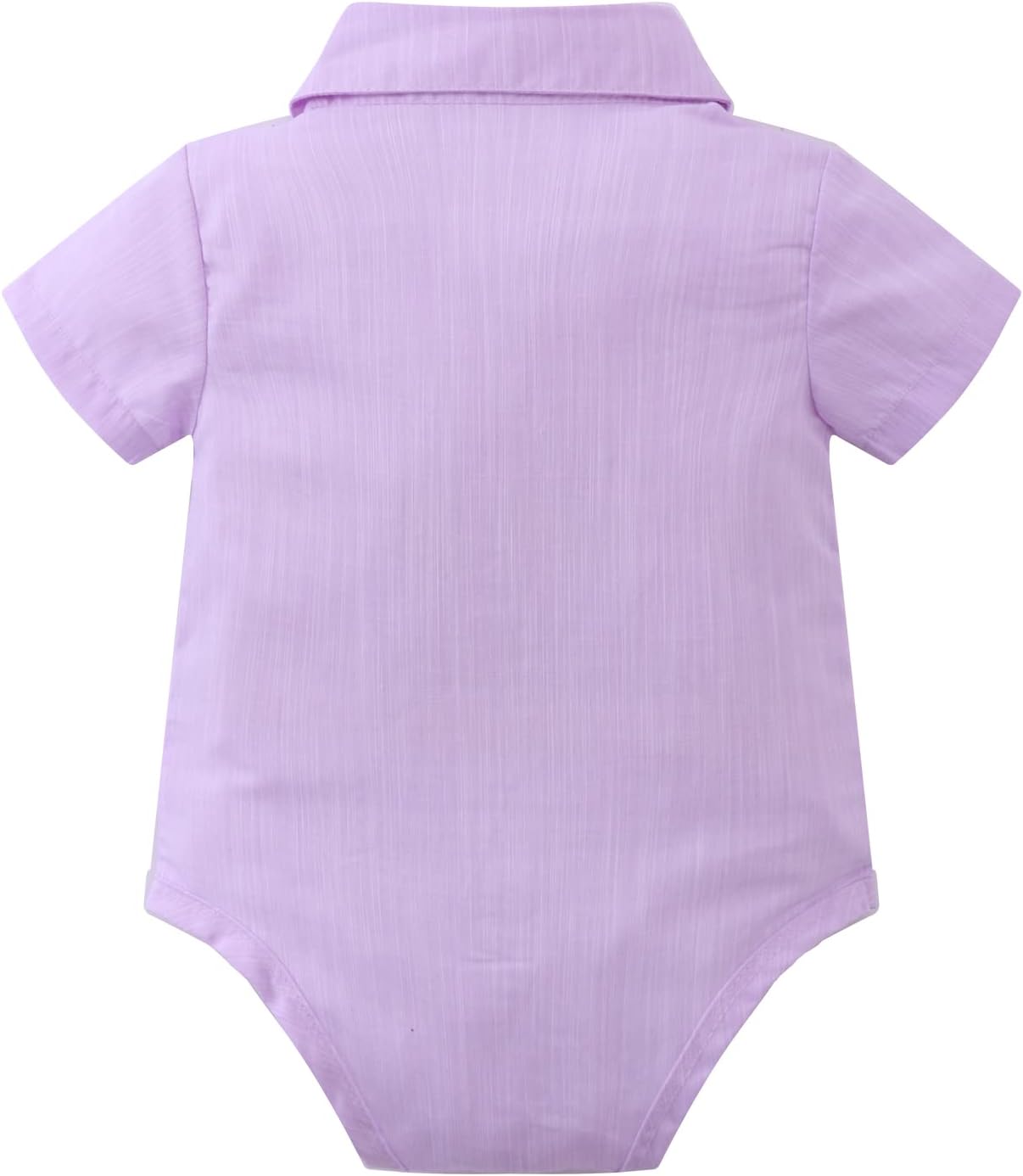 IDOPIP Baptism Outfits for Boys Baby Clothes Gentleman Formal Suit Bowtie Romper Suspender Shorts 4PCS Birthday Tuxedo Outfit - Image 6