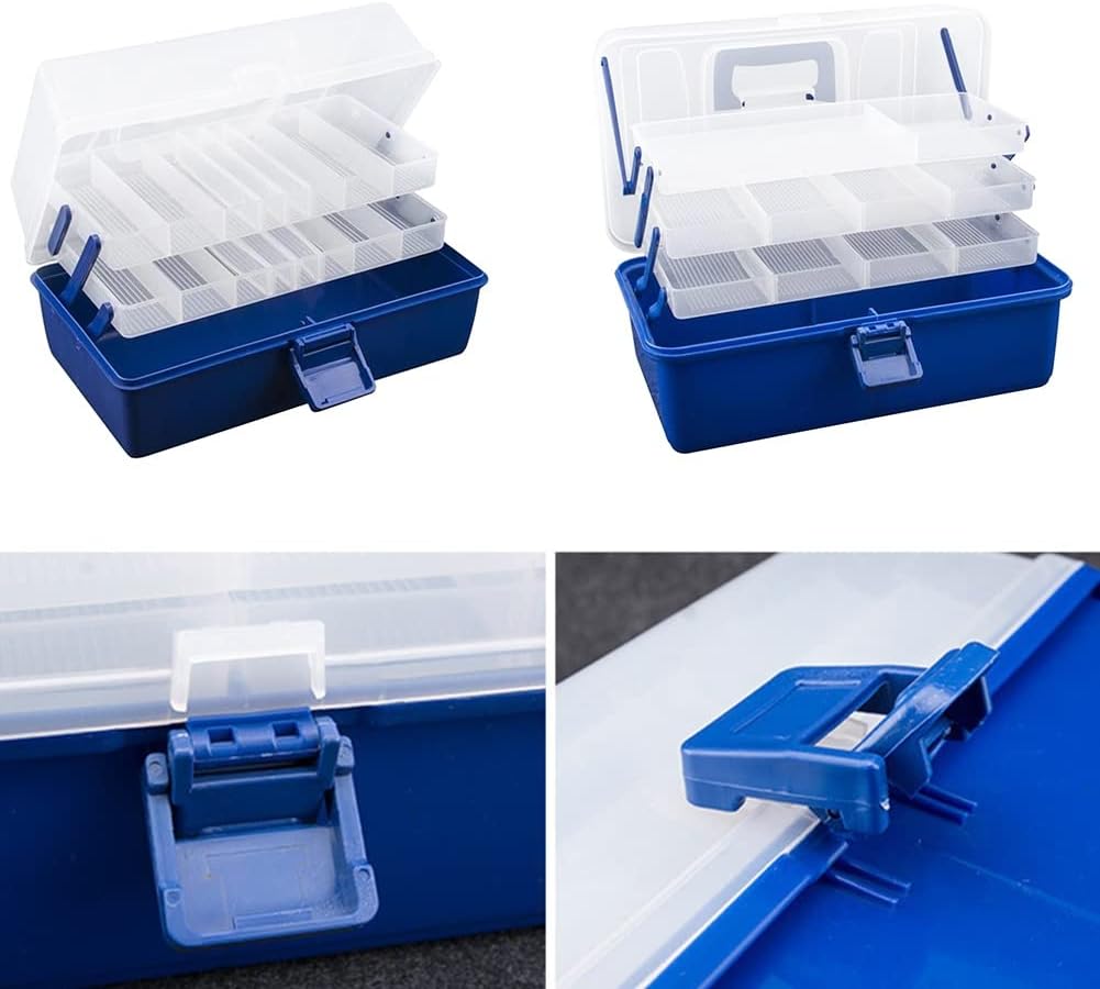 Waterproof Multi Layer Fishing Tackle Box Fly Fishing Storage Case Portable Fishing Gear Lure Storage Box Strong Corrosion Resis