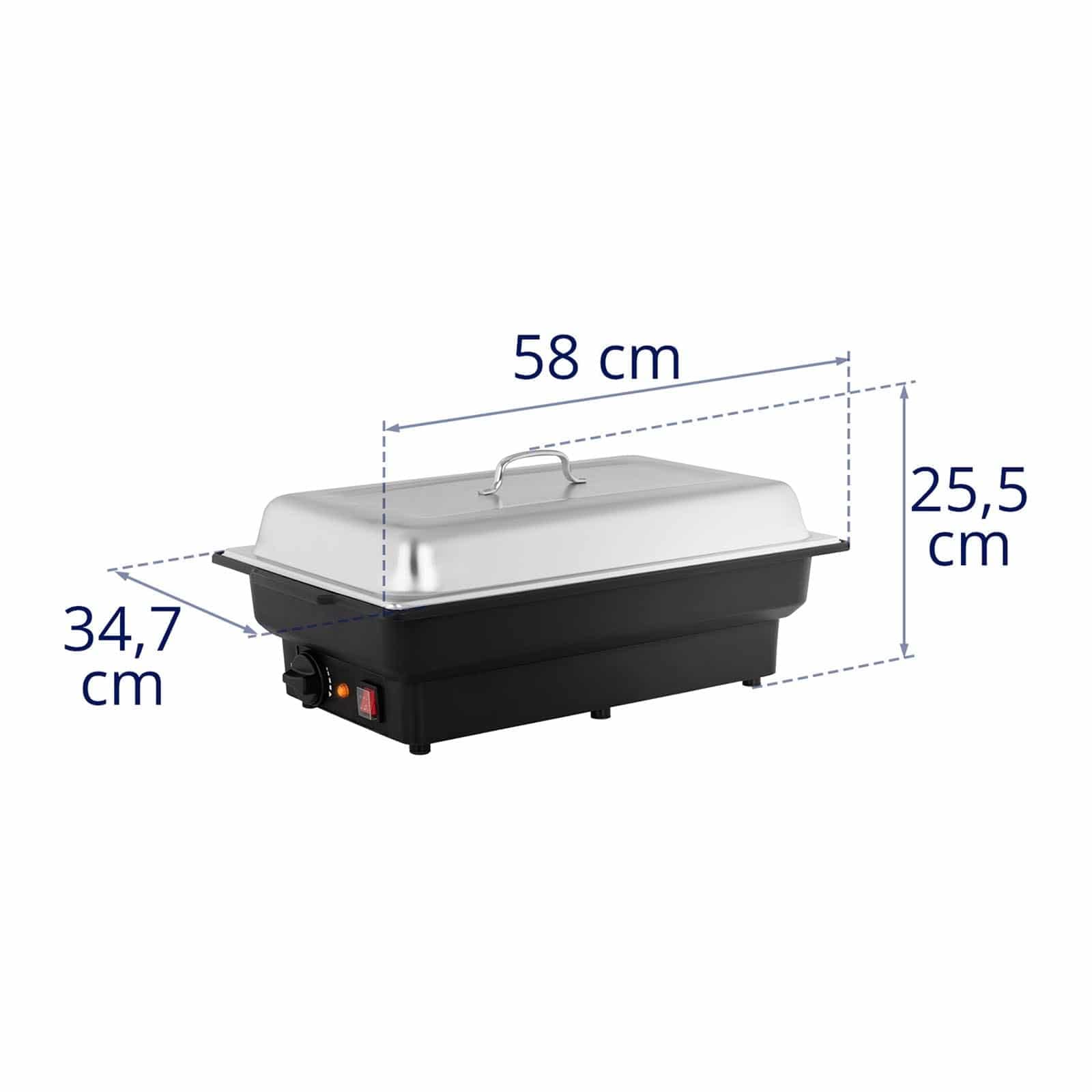 Royal Catering - RCCD-1/1-65-KS-E - Chafing Dish – 900 W