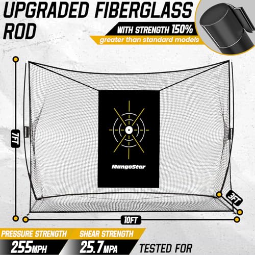 Mangostar 10x7ft Heavy Duty Golf Net