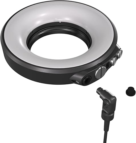 Seafrogs - Anillo de luz subacuática impermeable de 130 pies1312ft luces de relleno de cámara blanca y roja azul con adaptador de bola cable de