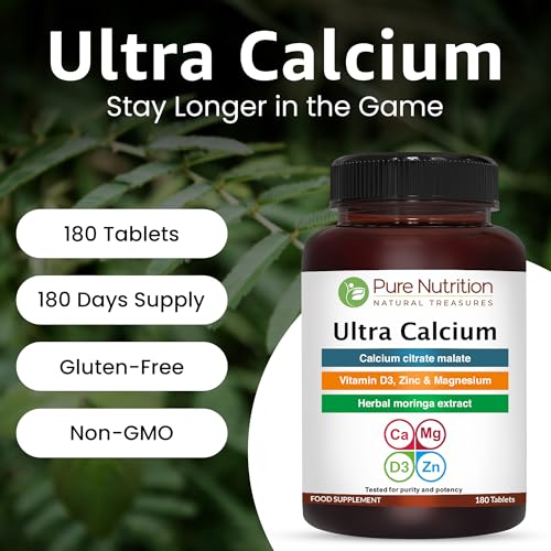 PURE NUTRITION NATURAL TREASURES PN_GR_ Ultra Calcium 180 Calcium Tablet 1000Mg