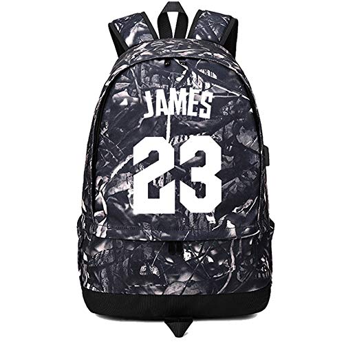 Sac à dos basket-ball numéro 23 lumineux pour aller au collège et à l'entraînement de sport