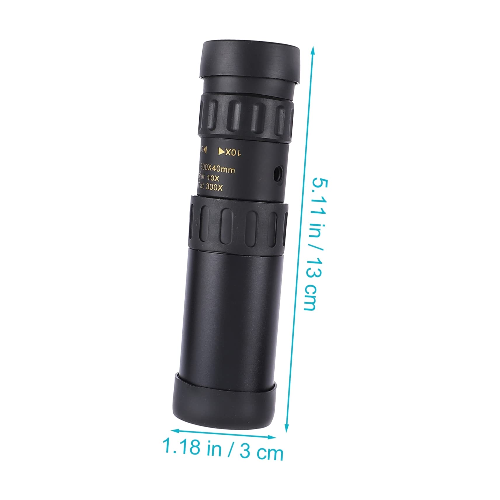 Homoyoyo Telescopio Monocolo Portatile 10-300x40 in Metallo, Oculare Grande, Clip e Treppiede per Viaggio e Fotografia