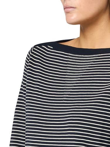 Image of Nautica Women's Mariner Stripe Pullover Boatneck Long Sleeve