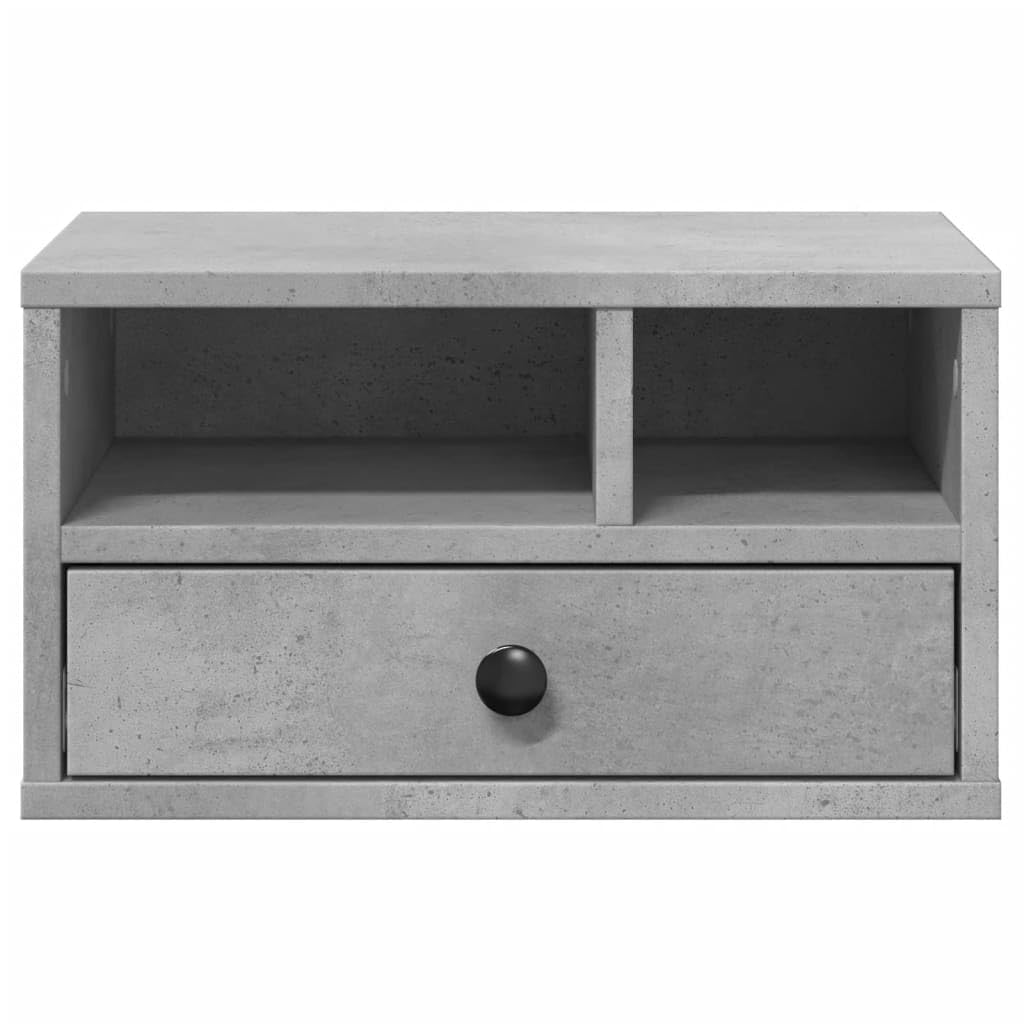 Genérico - Soporte para impresora (40 x 32 x 22,5 cm, madera de ingeniería, armario de almacenamiento con estante para impresora y fax, organizador multifuncional para oficina,