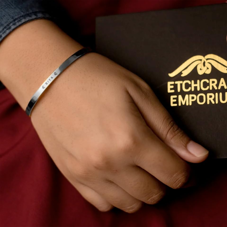 Etchcraft Emporium Personalised Bracelet Adjustable Size