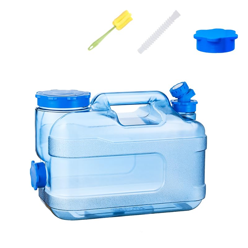 ZUMVIVIN Water Dispenser Camping Water Container with Tap 12L | with 18cm Outlet Pipe | Hiking Climbing Car Journey | Ice Water Drink in Fridge