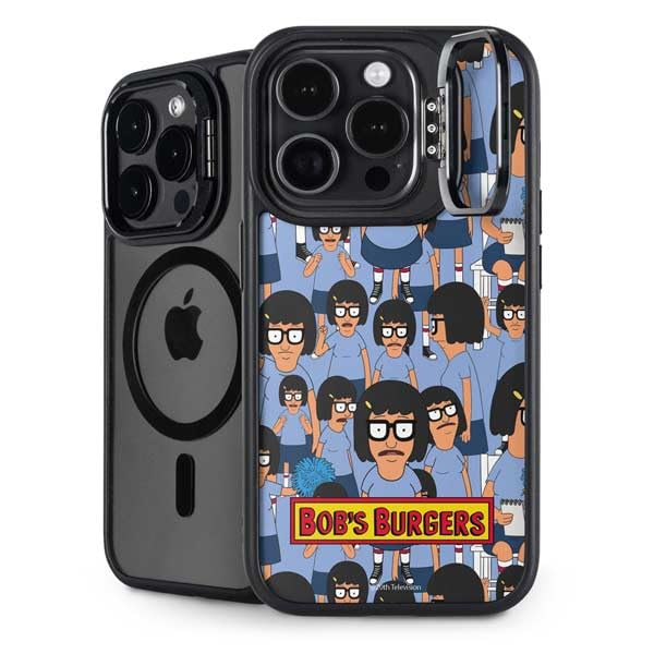 Skinit Kickstand Phone Case Compatible with iPhone 15 Pro Max - Officially Licensed Bobs Burgers Tina Belcher Design