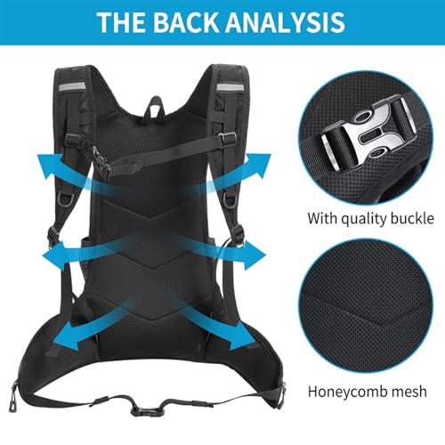 Wanlxc Fahrradrucksack Wasserdicht Rucksäcke Wanderrucksack Outdoor Sport Rucksack Skirucksack Herren & Damen für Alltag Radsport Laufen Wandern