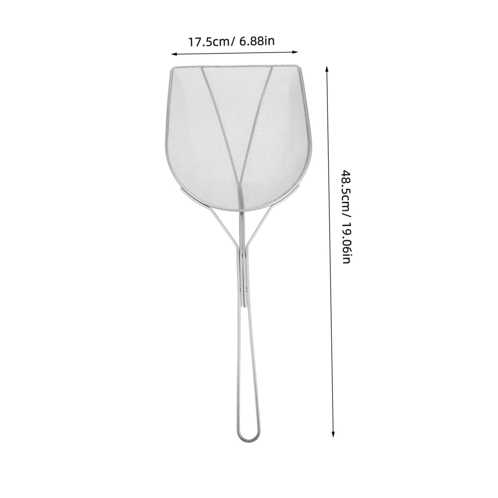 Mikikit Outdoor Camping Stainless Steel Mesh Skimmer Spoon Oil Strainer for Cooking Lightweight and Durable Design for Frying and Outdoor Cookware