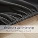 SONORO KATE Bed Sheet Set Super Soft Microfiber 1800 Thread Count Luxury Egyptian Sheets Fit 18-24 Inch Deep Pocket Mattress Wrinkle-4 Piece (Dark Grey, Queen)