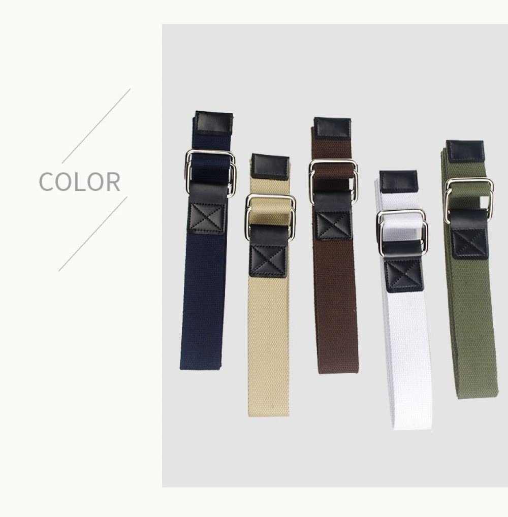 Ceintures En Toile Avec Anneau En D, Ceinture Réglable Avec Boucle Pour Pantalons, Jupes, Chemises, Unisexe, Vert