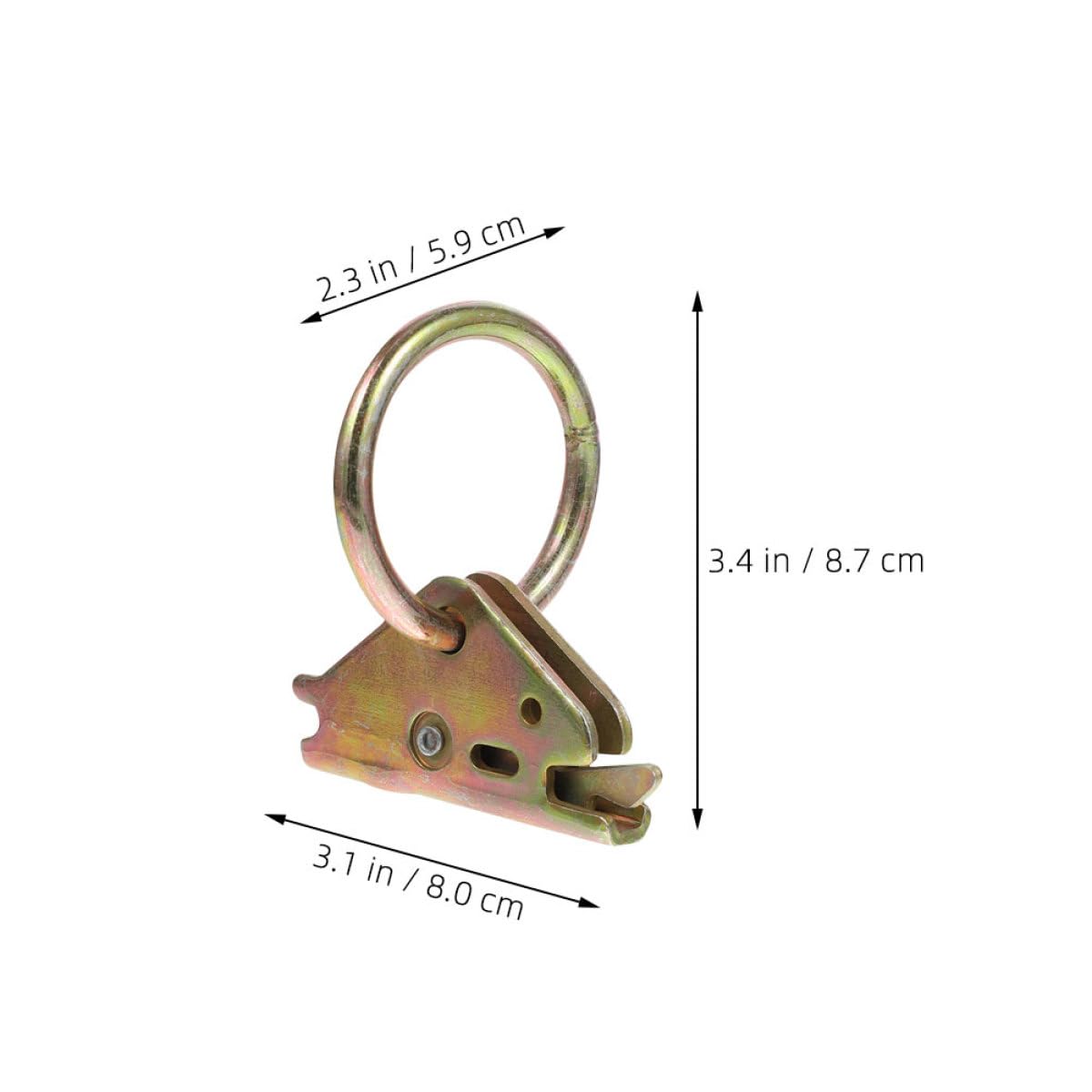 CALLARON 6 Stück Robuste O ring Zurranker aus Stahl für Anhänger und Pickups Kompakte Ladungssicherung Einfache Montage Lkw Zubehör für Transport und Fracht