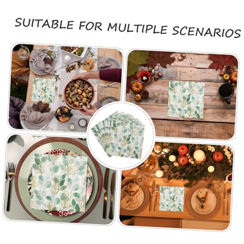 Toallas de papel para decoración PRETYZOOM con diseño floral para mesas de eventos 3