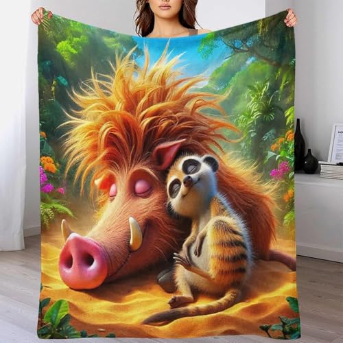 Couverture de lit microfibre de qualité supérieure plaid suricate moelleux 3D - 6